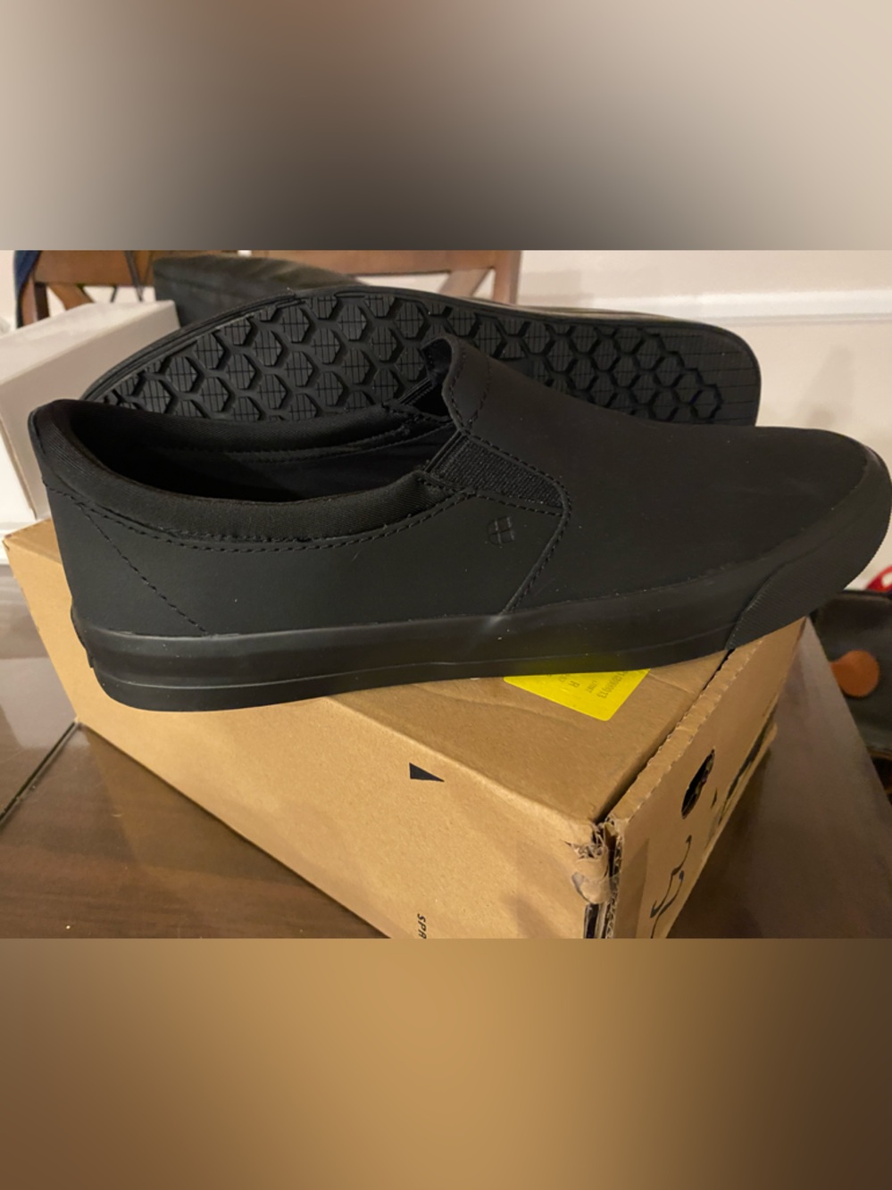 Shoes For Crews Men's Black Slip-On Work 
Ollie II